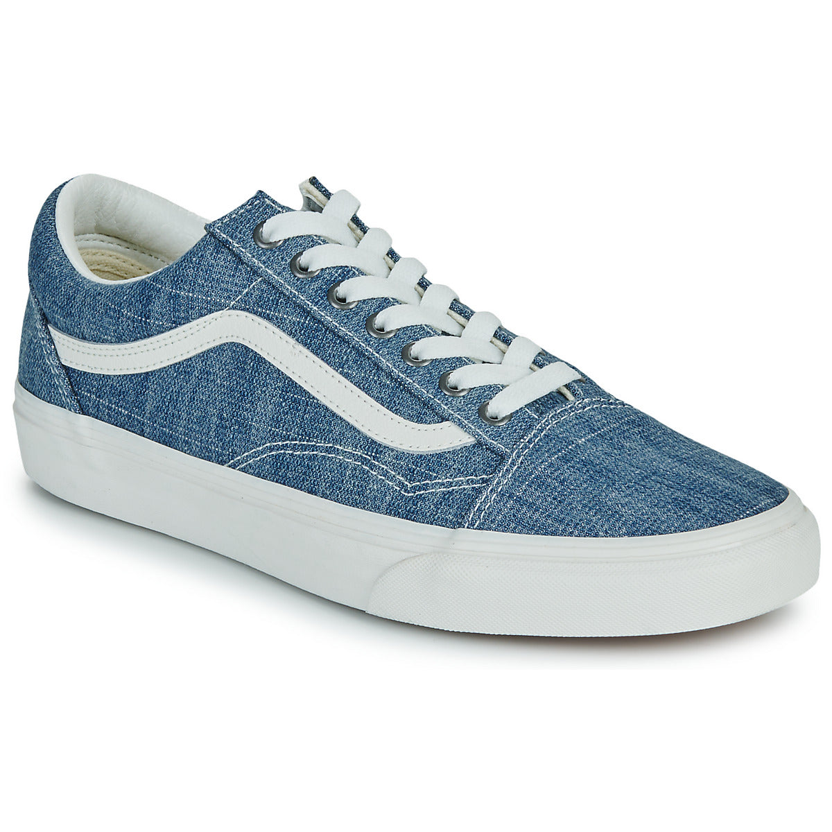 Sneakers basse Donna Vans  Old Skool THREADED DENIM BLUE/WHITE  Blu