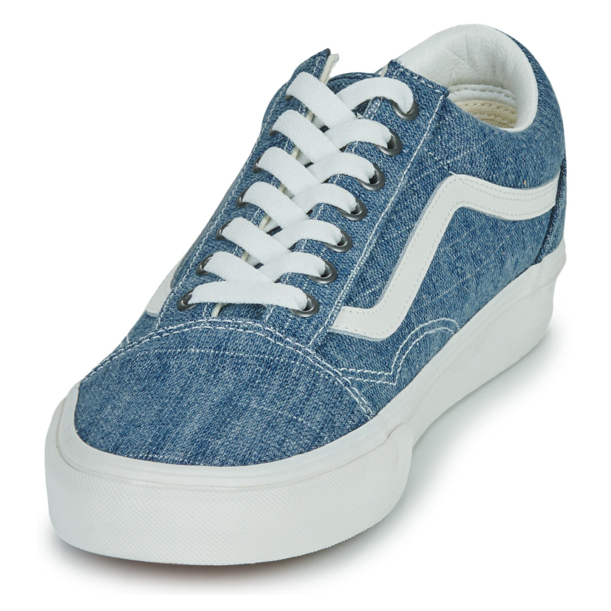 Sneakers basse Donna Vans  Old Skool THREADED DENIM BLUE/WHITE  Blu