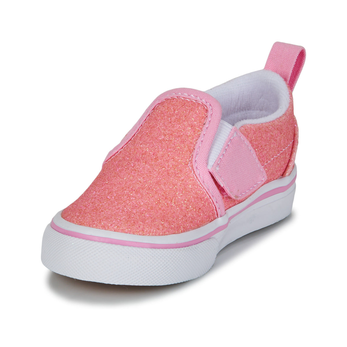 Scarpe bambini ragazza Vans  TD Slip-On V GLITTER PINK  Rosa