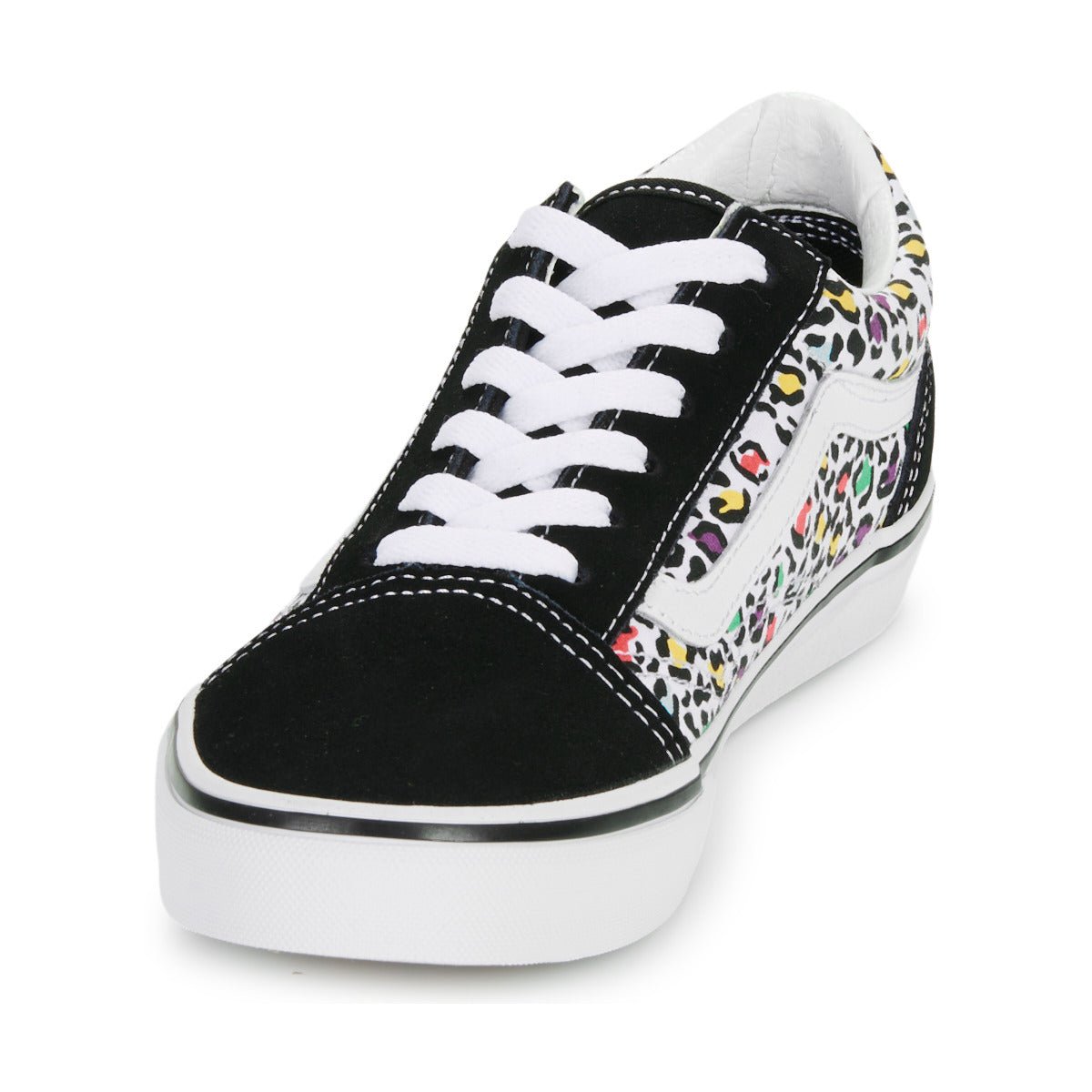 Scarpe bambini ragazza Vans  JN Old Skool ANIMAL POP BLACK/MULTI  Nero