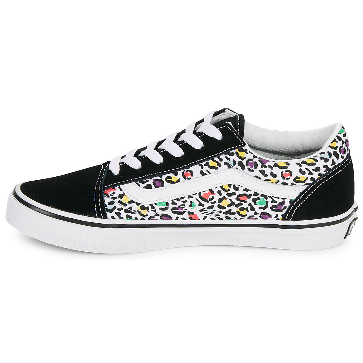 Scarpe bambini ragazza Vans  JN Old Skool ANIMAL POP BLACK/MULTI  Nero