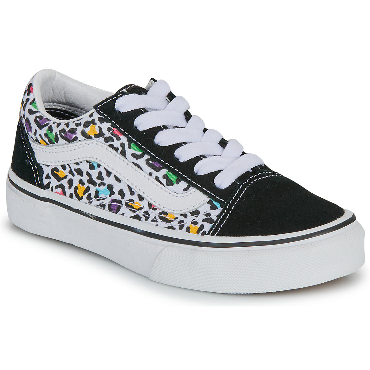 Scarpe bambini ragazza Vans  UY Old Skool ANIMAL POP BLACK/MULTI  Nero