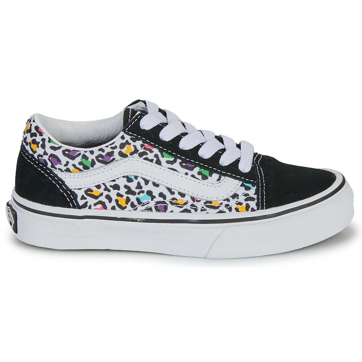 Scarpe bambini ragazza Vans  UY Old Skool ANIMAL POP BLACK/MULTI  Nero