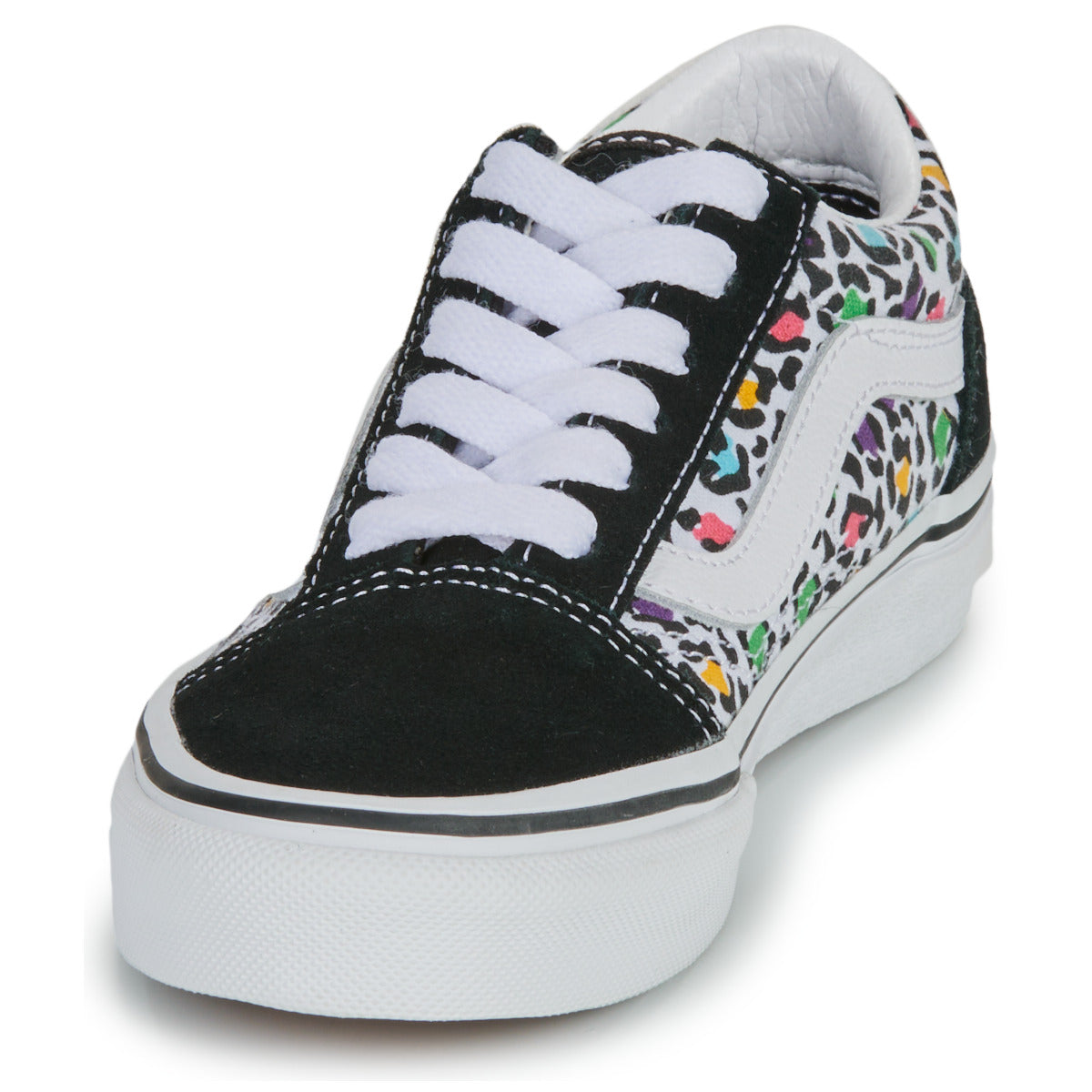 Scarpe bambini ragazza Vans  UY Old Skool ANIMAL POP BLACK/MULTI  Nero