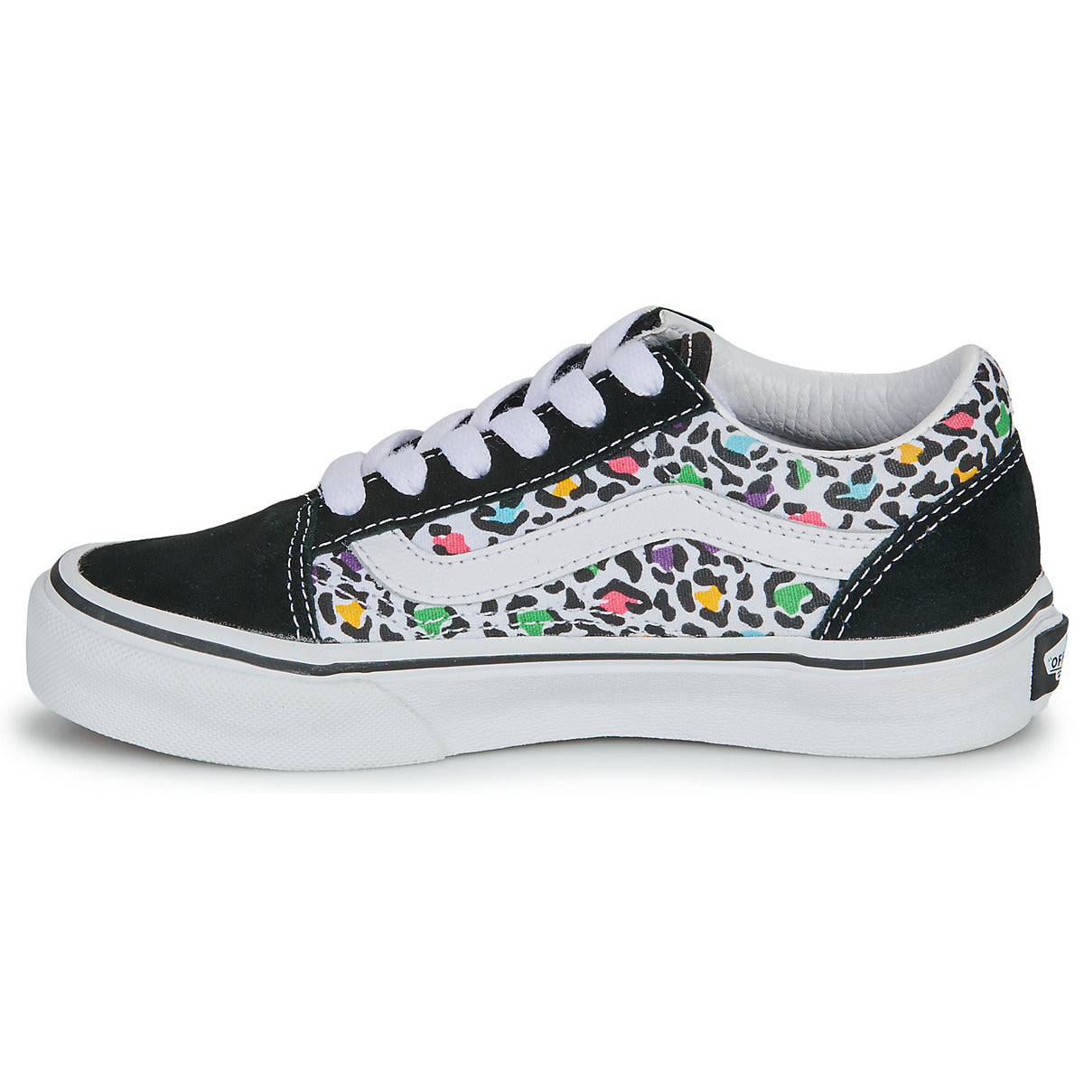 Scarpe bambini ragazza Vans  UY Old Skool ANIMAL POP BLACK/MULTI  Nero