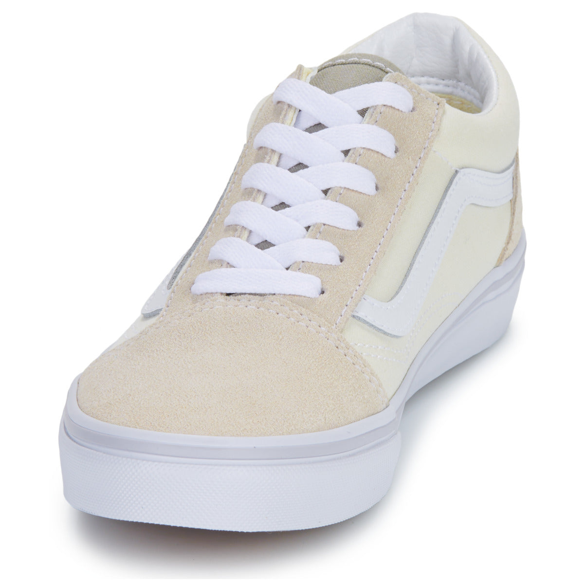 Scarpe bambini ragazzo Vans  JN Old Skool NATURAL BLOCK MULTI/TRUE WHITE  Beige