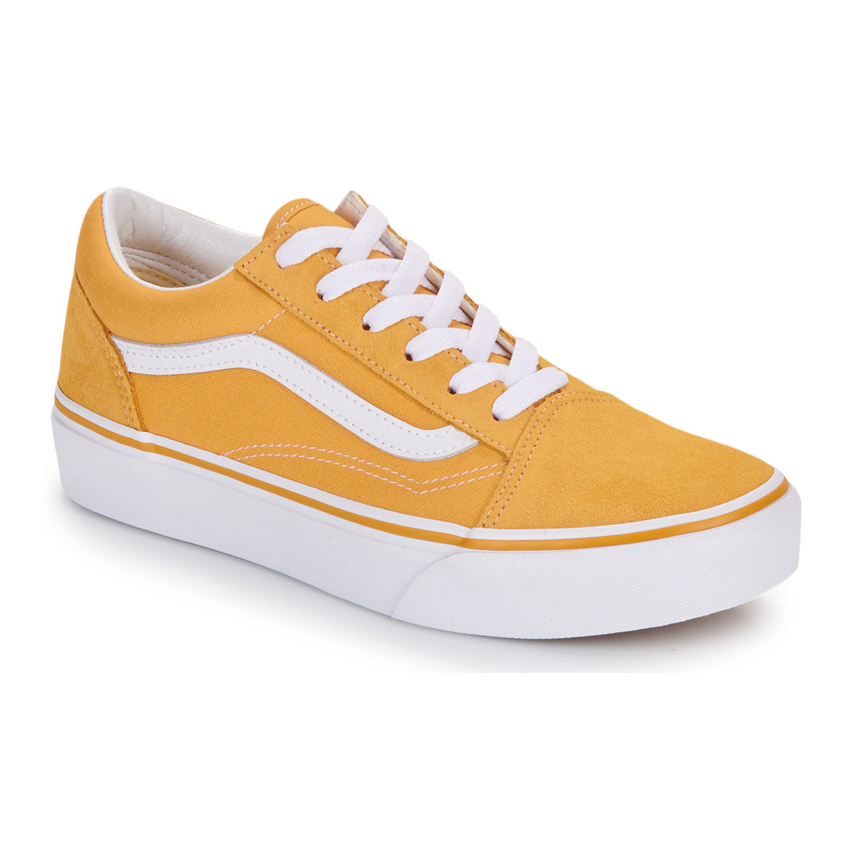 Scarpe bambini ragazza Vans  Old Skool Platform GOLDEN GLOW  Giallo