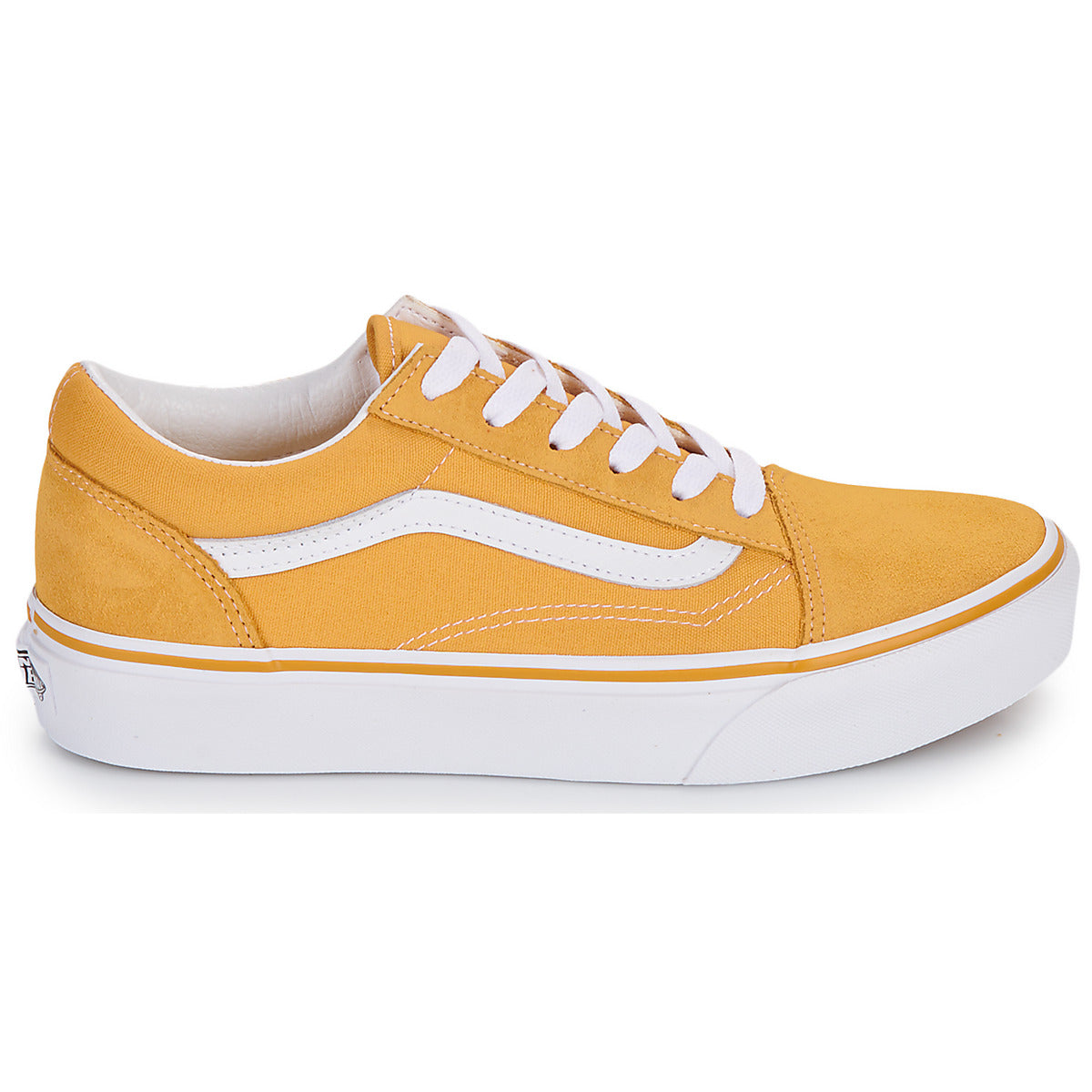 Scarpe bambini ragazza Vans  Old Skool Platform GOLDEN GLOW  Giallo