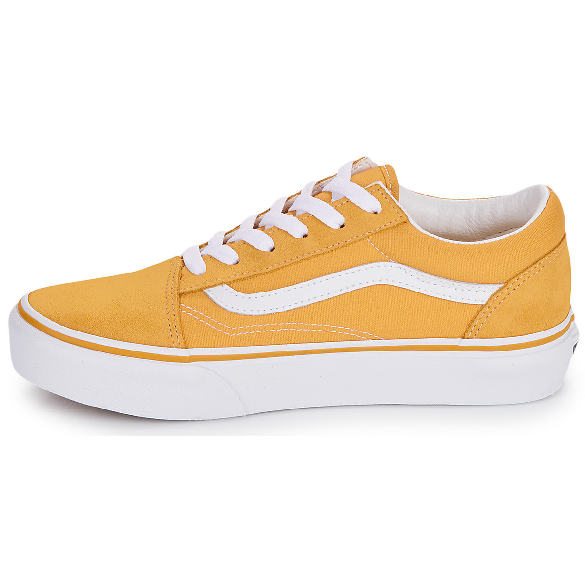 Scarpe bambini ragazza Vans  Old Skool Platform GOLDEN GLOW  Giallo