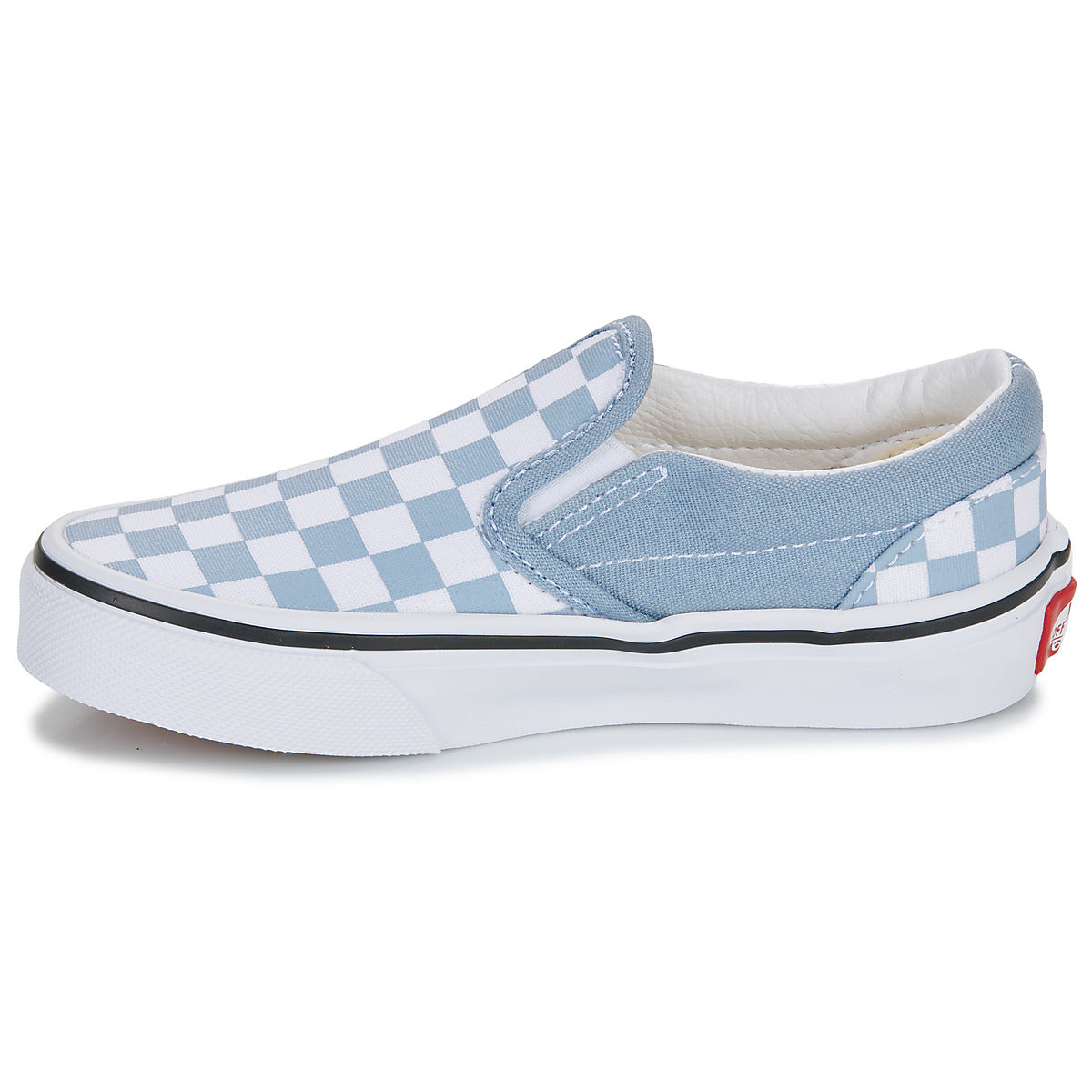 Scarpe bambini ragazza Vans  UY Classic Slip-On COLOR THEORY CHECKERBOARD DUSTY BLUE  Blu