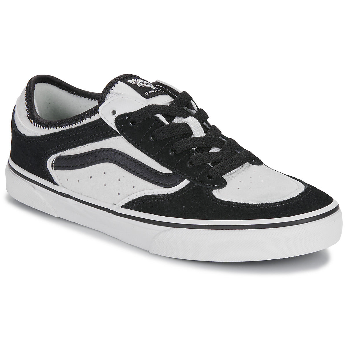 Scarpe bambini ragazzo Vans  JN Rowley Classic BLANC DE BLANC/BLACK  Nero