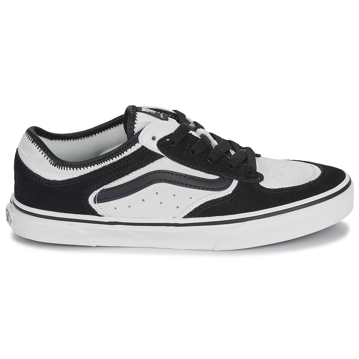 Scarpe bambini ragazzo Vans  JN Rowley Classic BLANC DE BLANC/BLACK  Nero