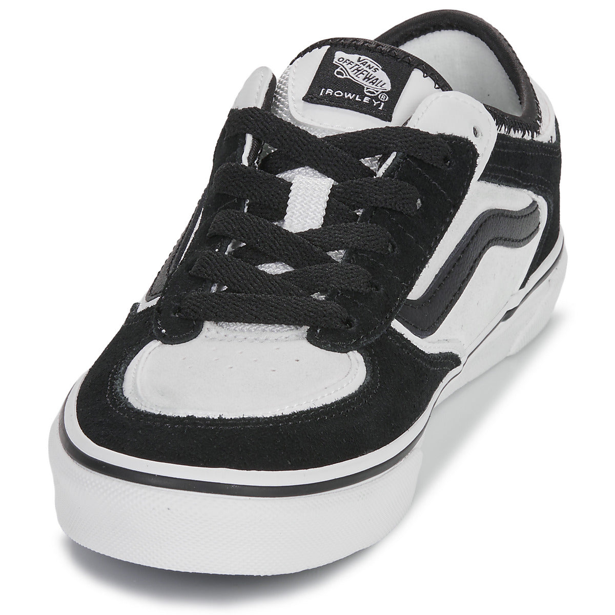 Scarpe bambini ragazzo Vans  JN Rowley Classic BLANC DE BLANC/BLACK  Nero