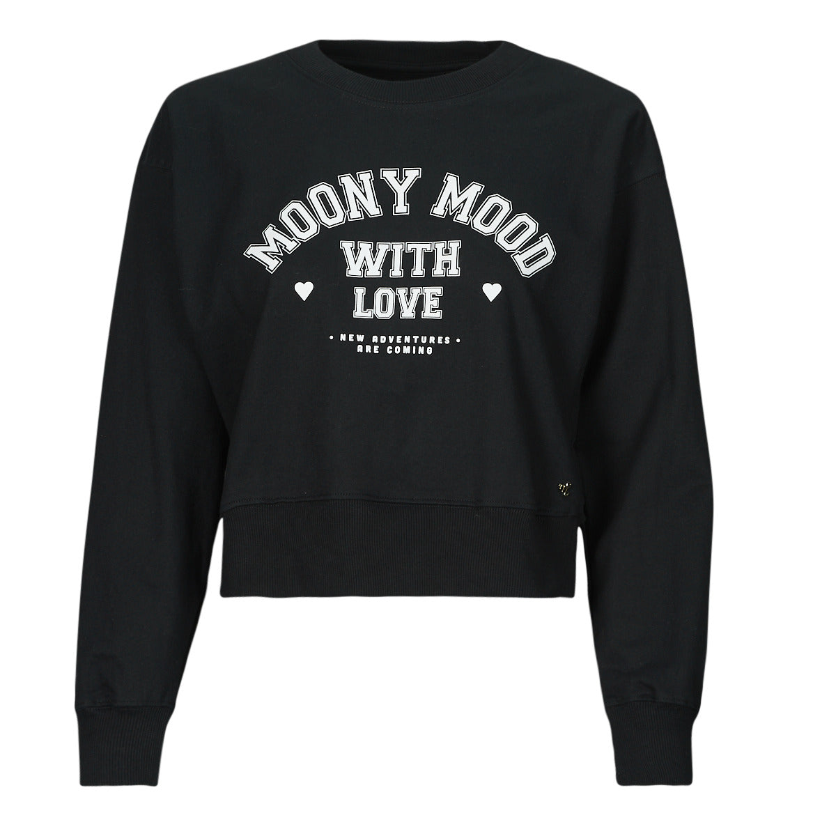 Felpa Donna Moony Mood  LAURA  Nero