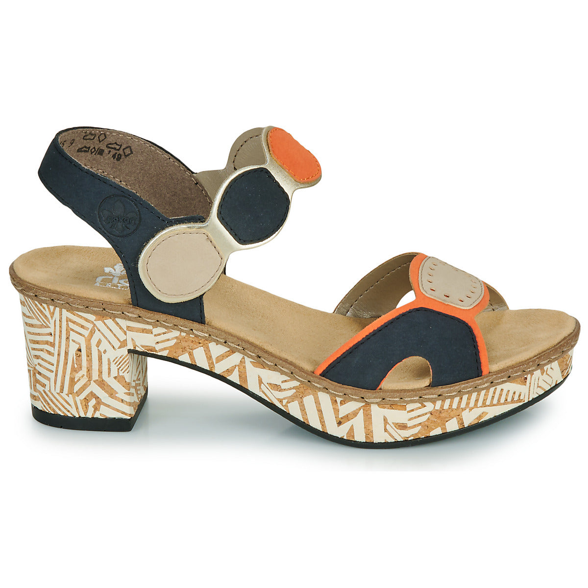 Sandali Donna Rieker  63876-90  Marine