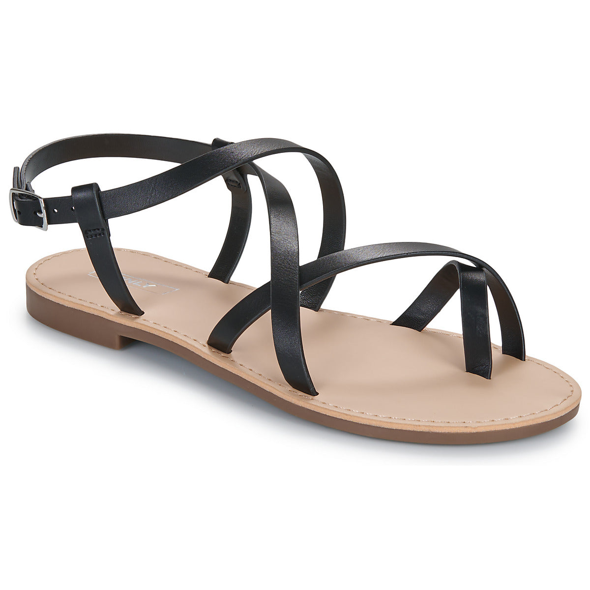 Sandali Donna Only  ONLMANDALA-15 FOIL CROSSOVER SANDAL  Nero