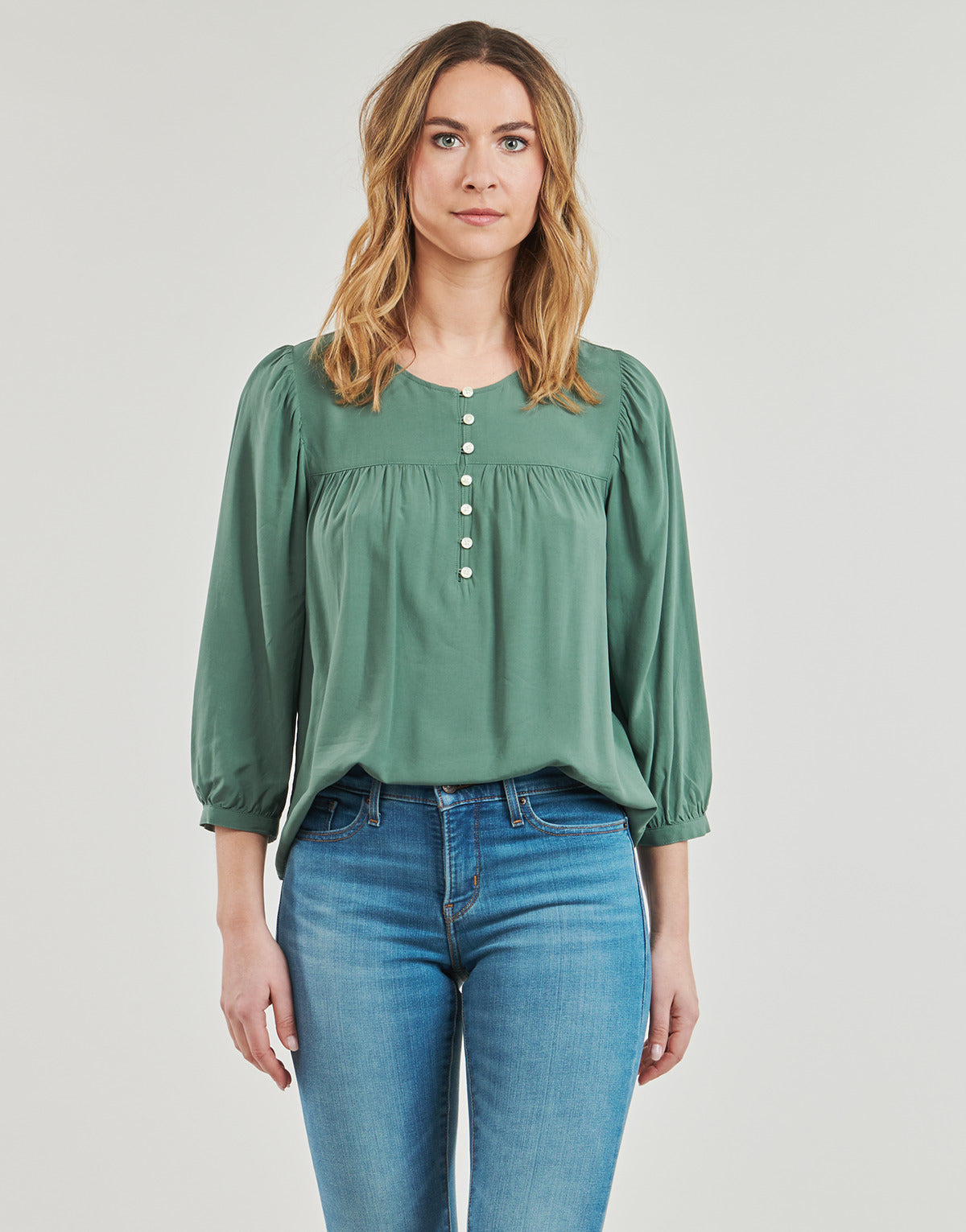 Camicia Donna Levis  HALSEY 3/4 SLV BLOUSE  Verde