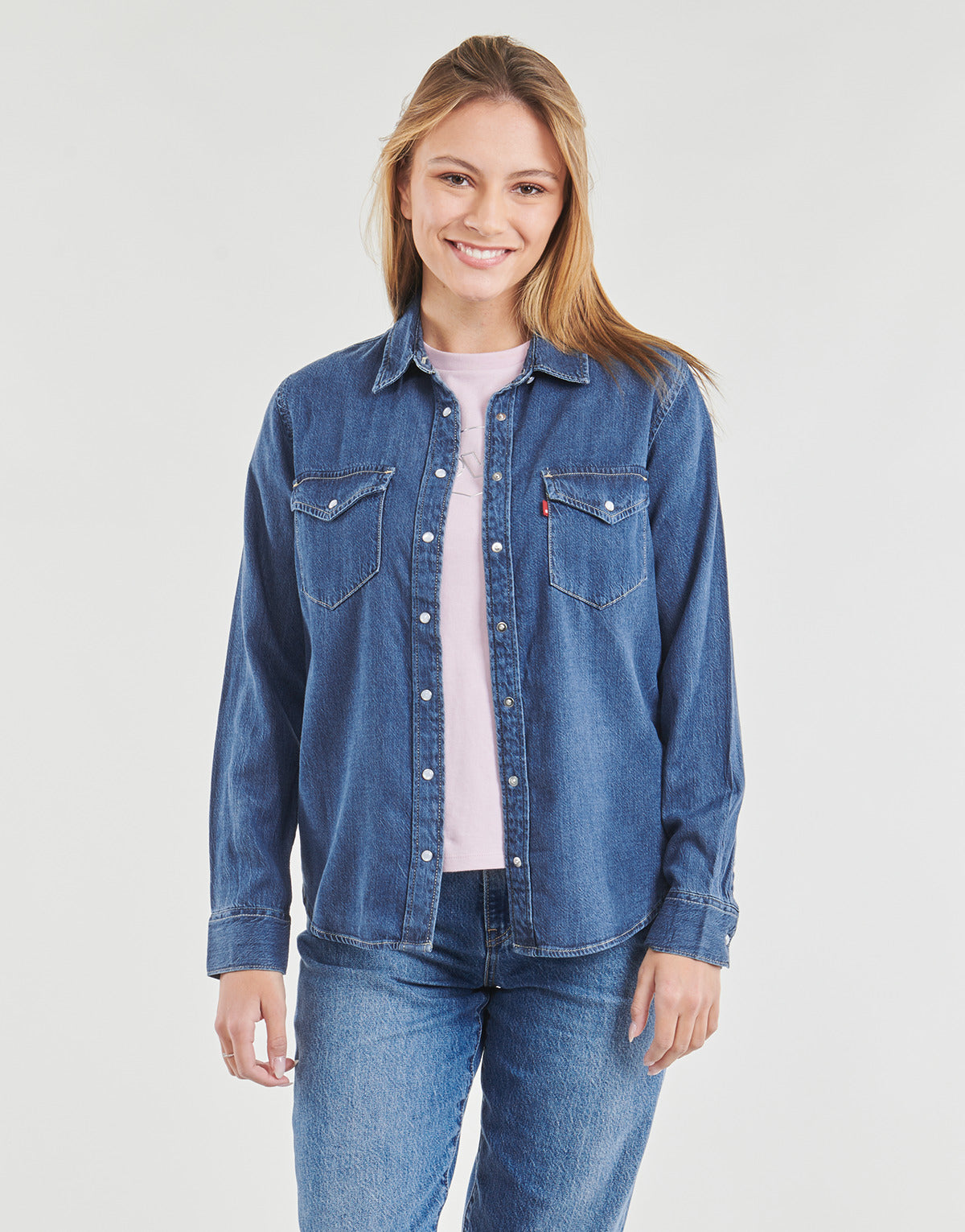 Camicia Donna Levis  ICONIC WESTERN  Blu