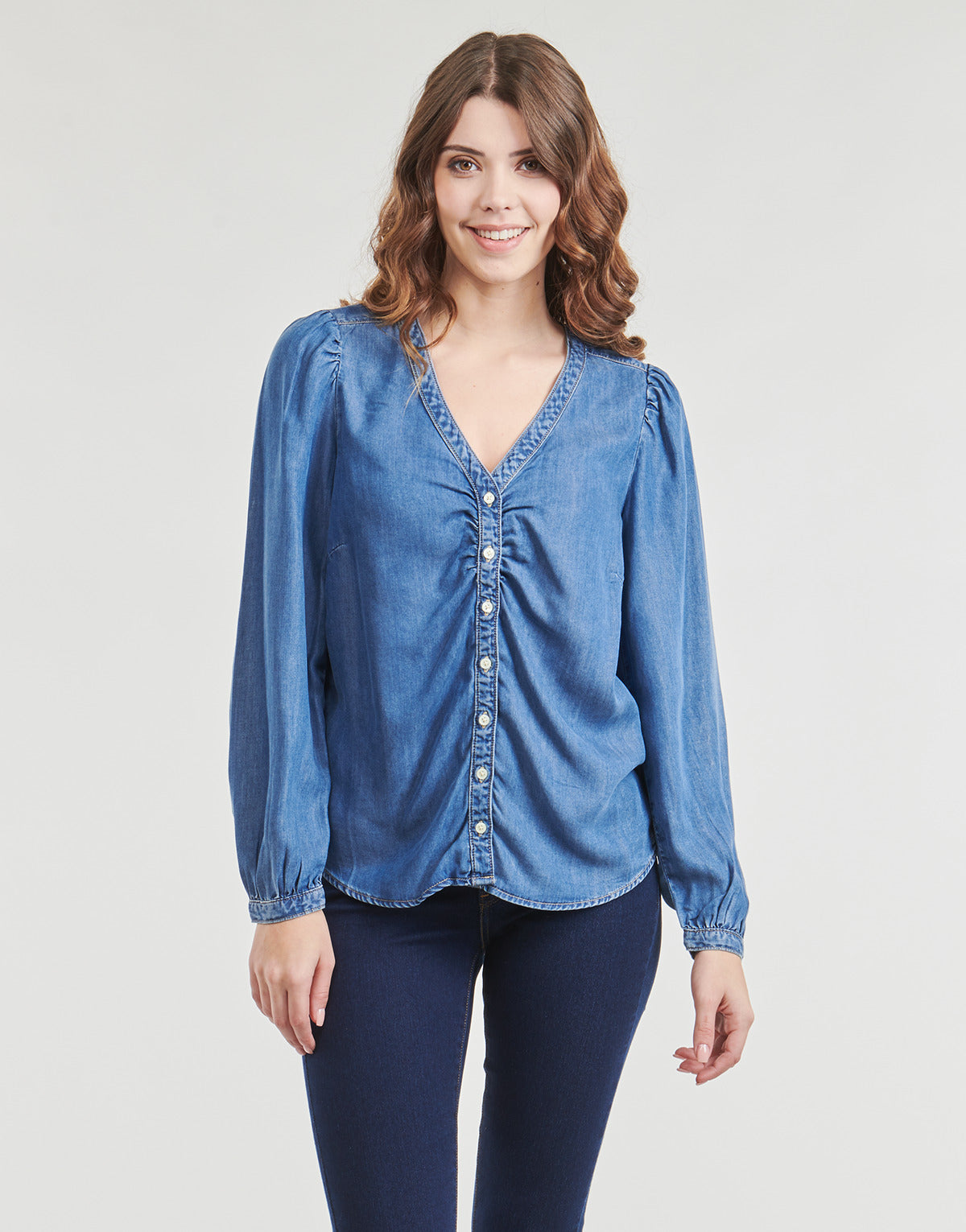 Camicia Donna Levis  ZENDA LS BLOUSE  Blu