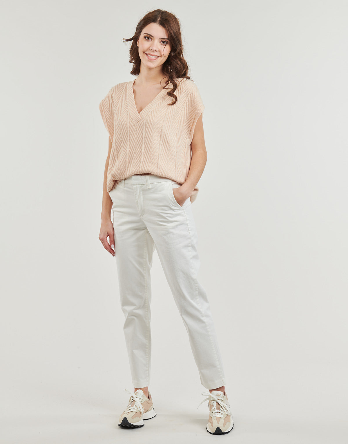 Pantalone Chino Donna Levis  ESSENTIAL CHINO  Bianco