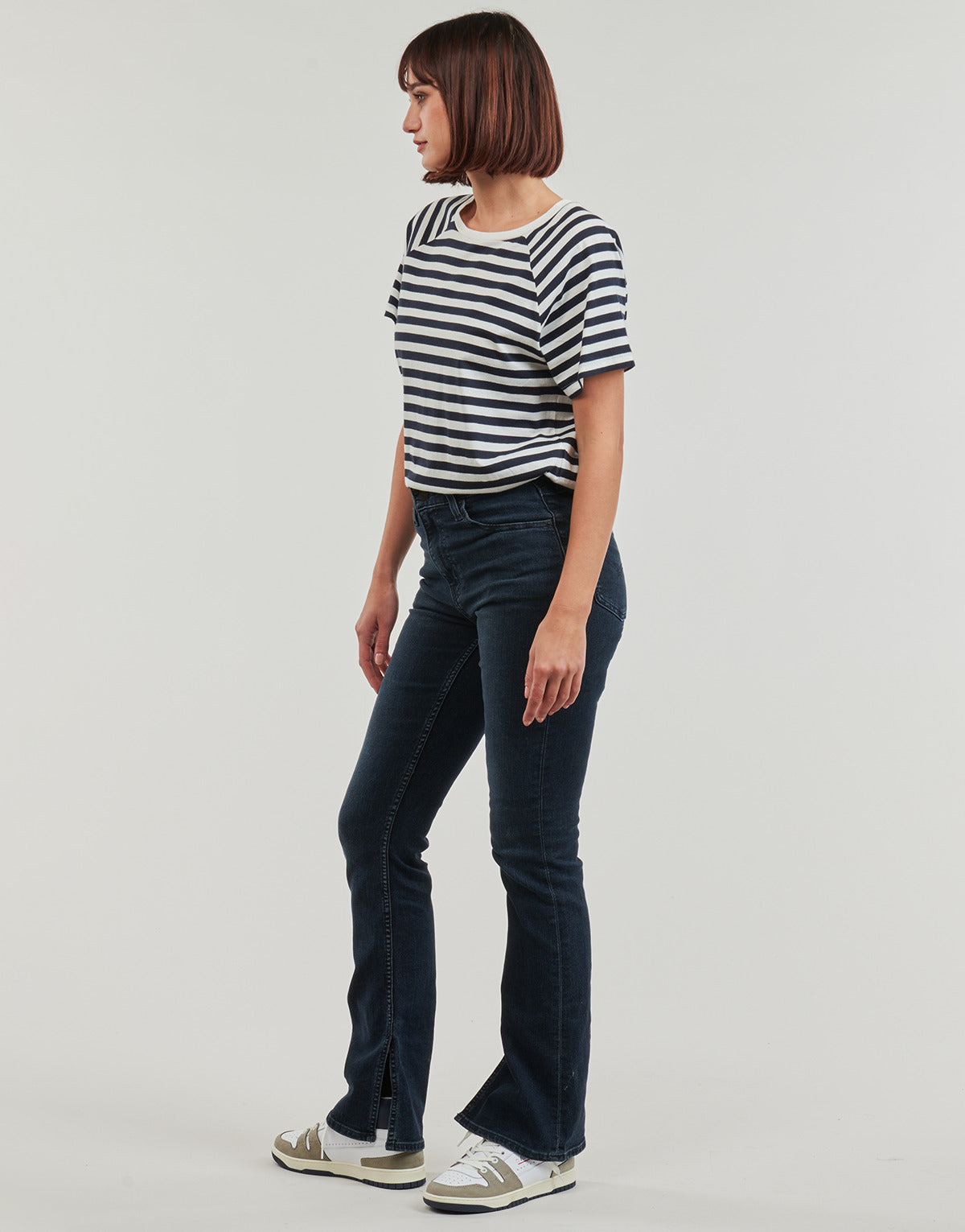 Jeans Bootcut Donna Levis  725 HIGH RISE SLIT BOOTCUT  Blu