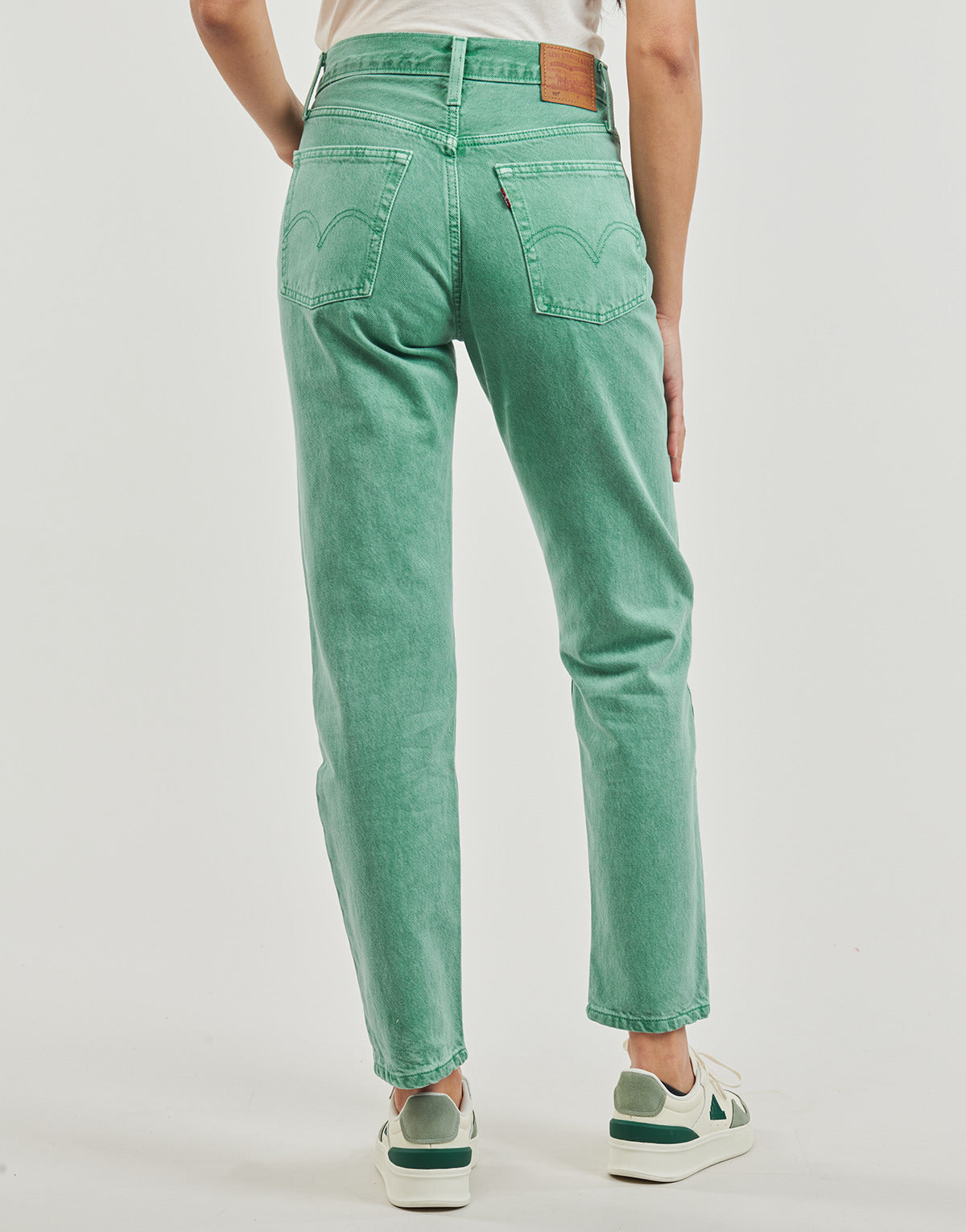 Jeans boyfriend Donna Levis  501® CROP  Verde