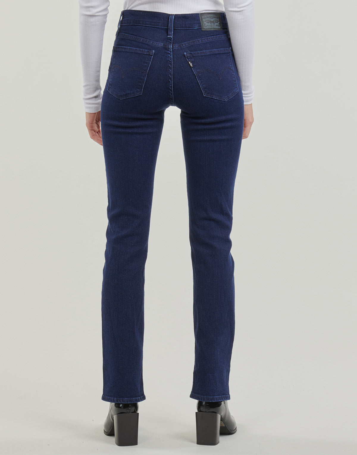 Jeans Donna Levis  314 SHAPING SEAMED STRAIGHT  Blu