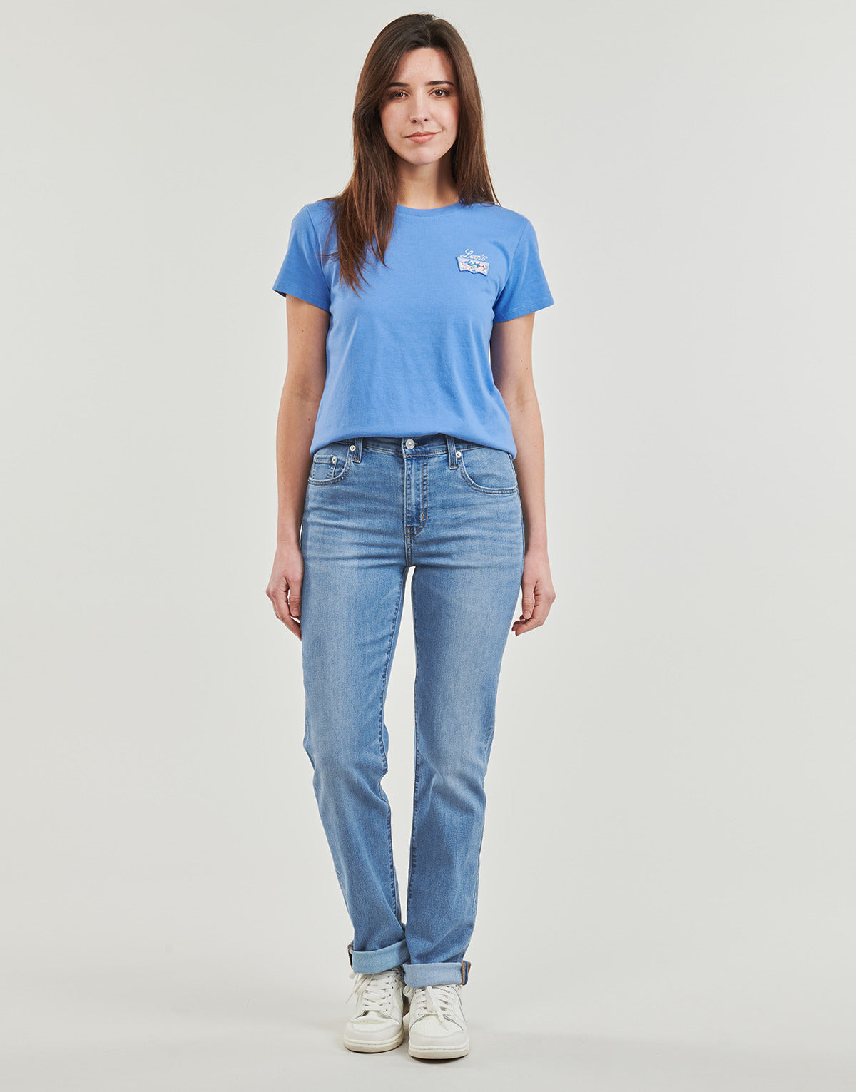 Jeans Donna Levis  724 HIGH RISE STRAIGHT Lightweight  Blu