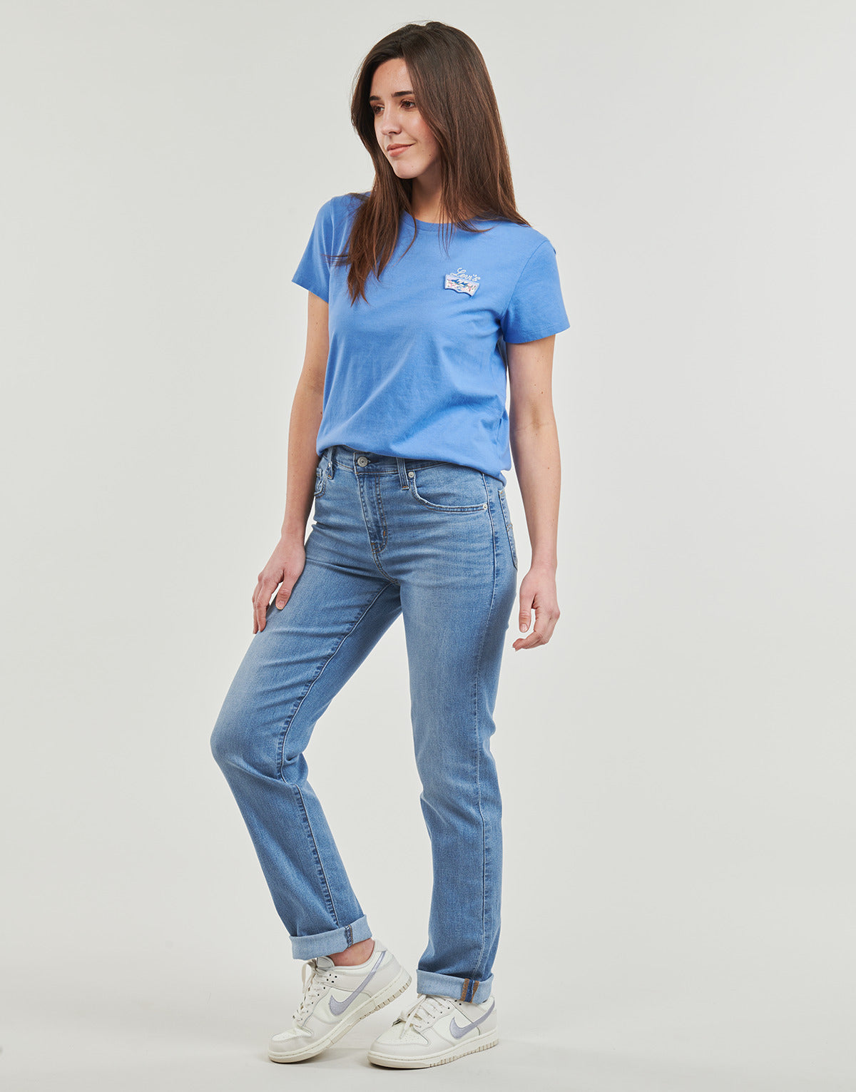 Jeans Donna Levis  724 HIGH RISE STRAIGHT Lightweight  Blu