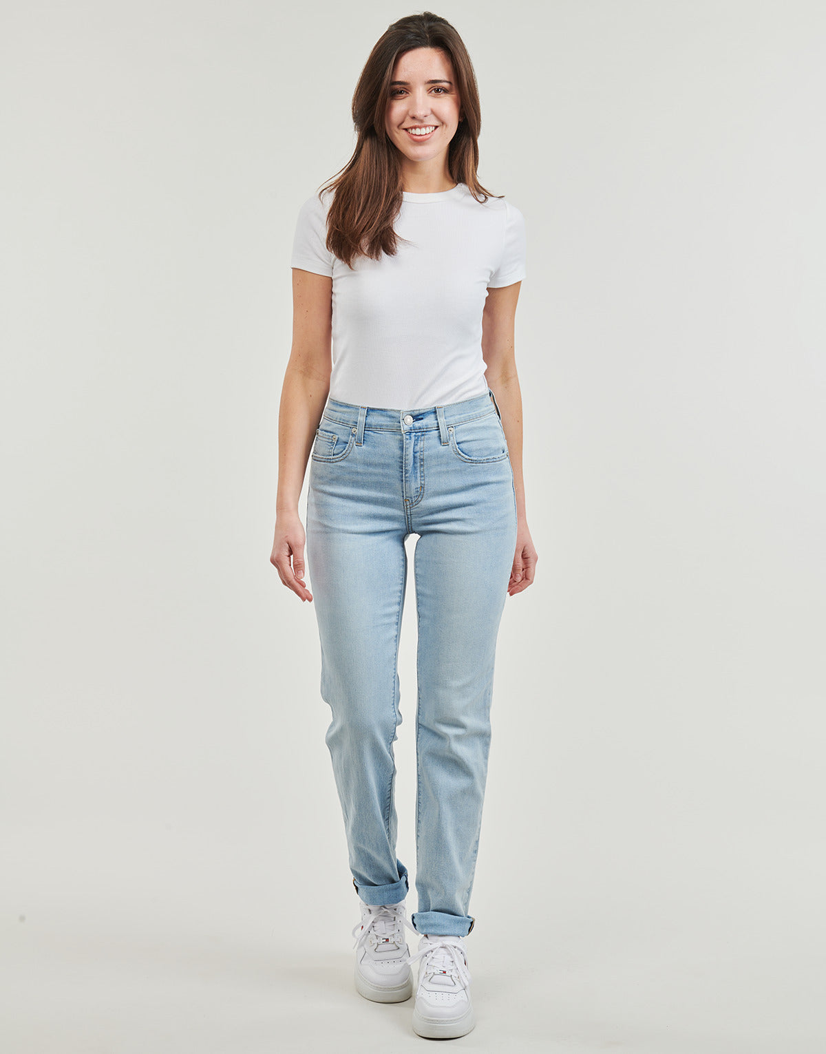 Jeans Donna Levis  724 HIGH RISE STRAIGHT Lightweight  Blu