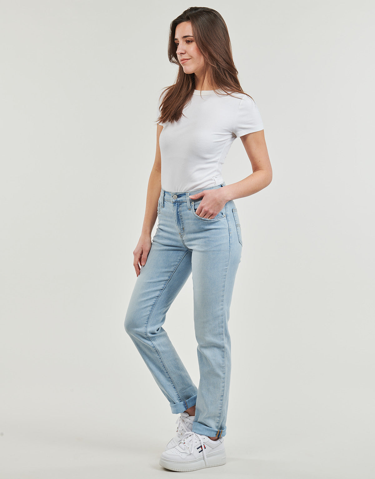 Jeans Donna Levis  724 HIGH RISE STRAIGHT Lightweight  Blu