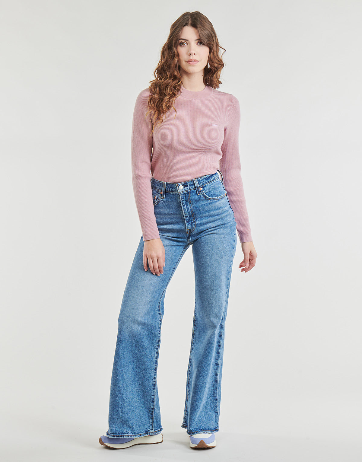 Jeans Donna Levis  RIBCAGE BELLS  Blu