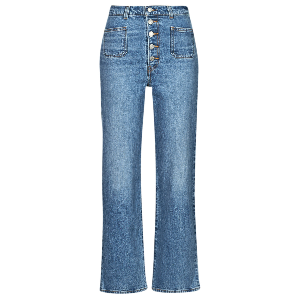 Jeans Donna Levis  RIBCAGE PATCH POCKET  Blu