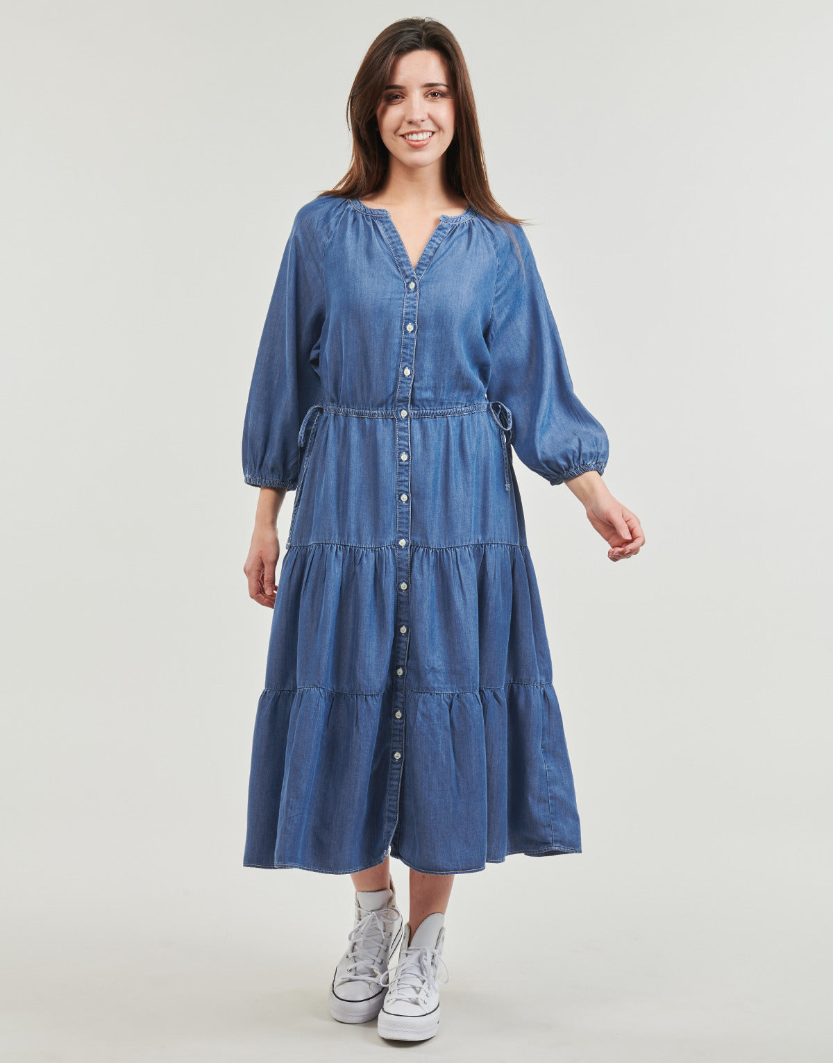 Abito lungo Donna Levis  CECILE MIDI DRESS  Blu