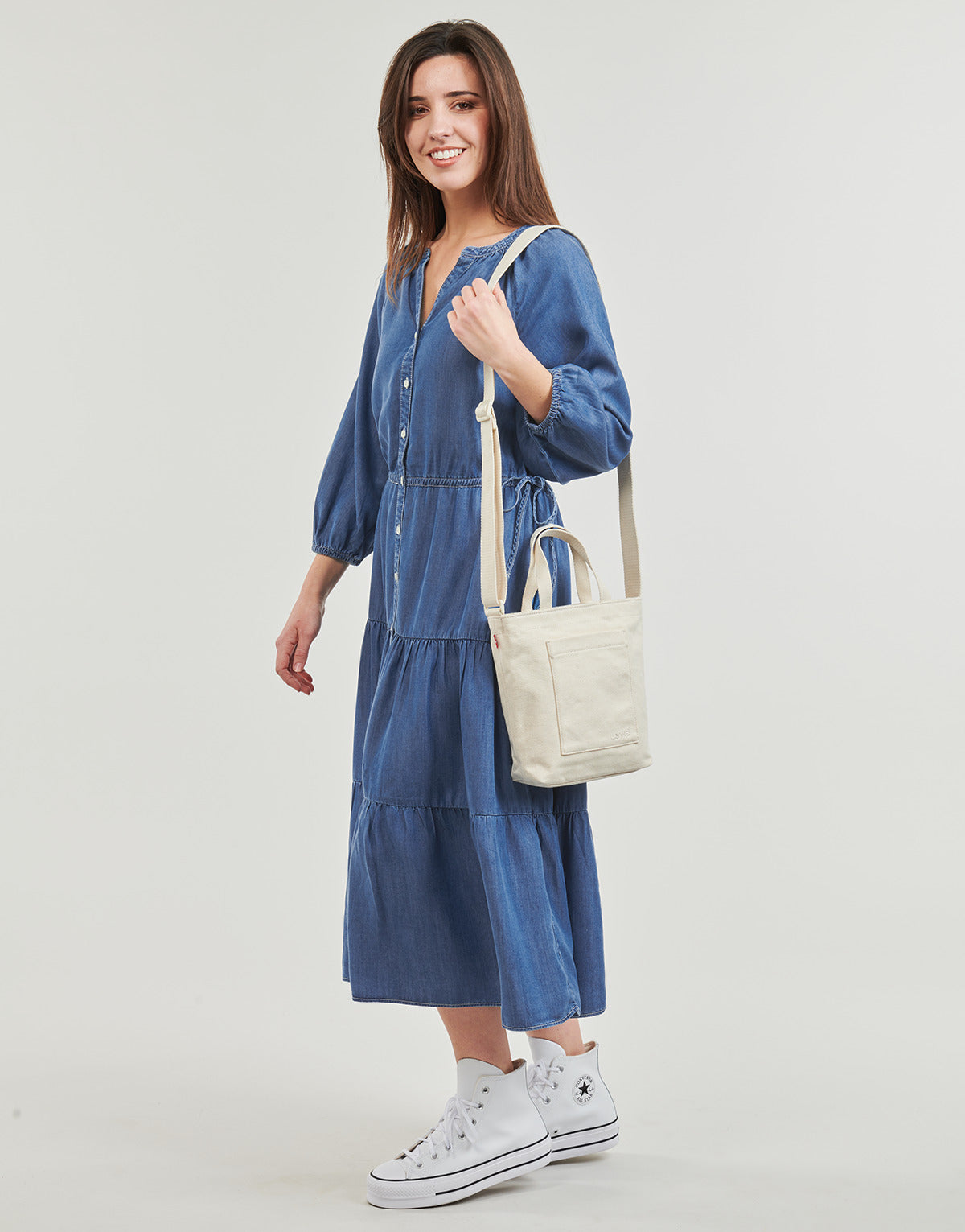 Abito lungo Donna Levis  CECILE MIDI DRESS  Blu