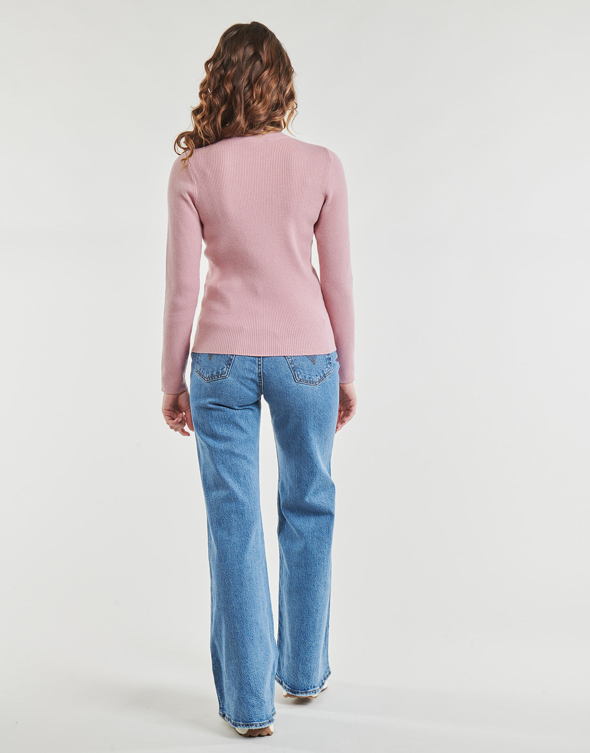 Felpa Donna Levis  CREW RIB SWEATER  Rosa