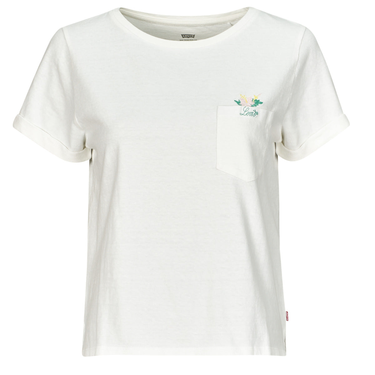 T-shirt Donna Levis  GR MARGOT POCKET TEE  Bianco