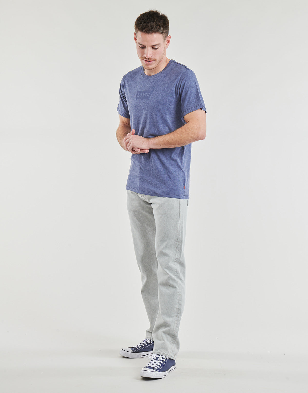 T-shirt Uomo Levis  GRAPHIC CREWNECK TEE  Blu