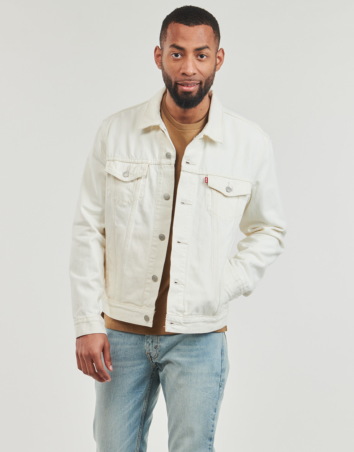 Giacca in jeans Uomo Levis  THE TRUCKER JACKET  Bianco