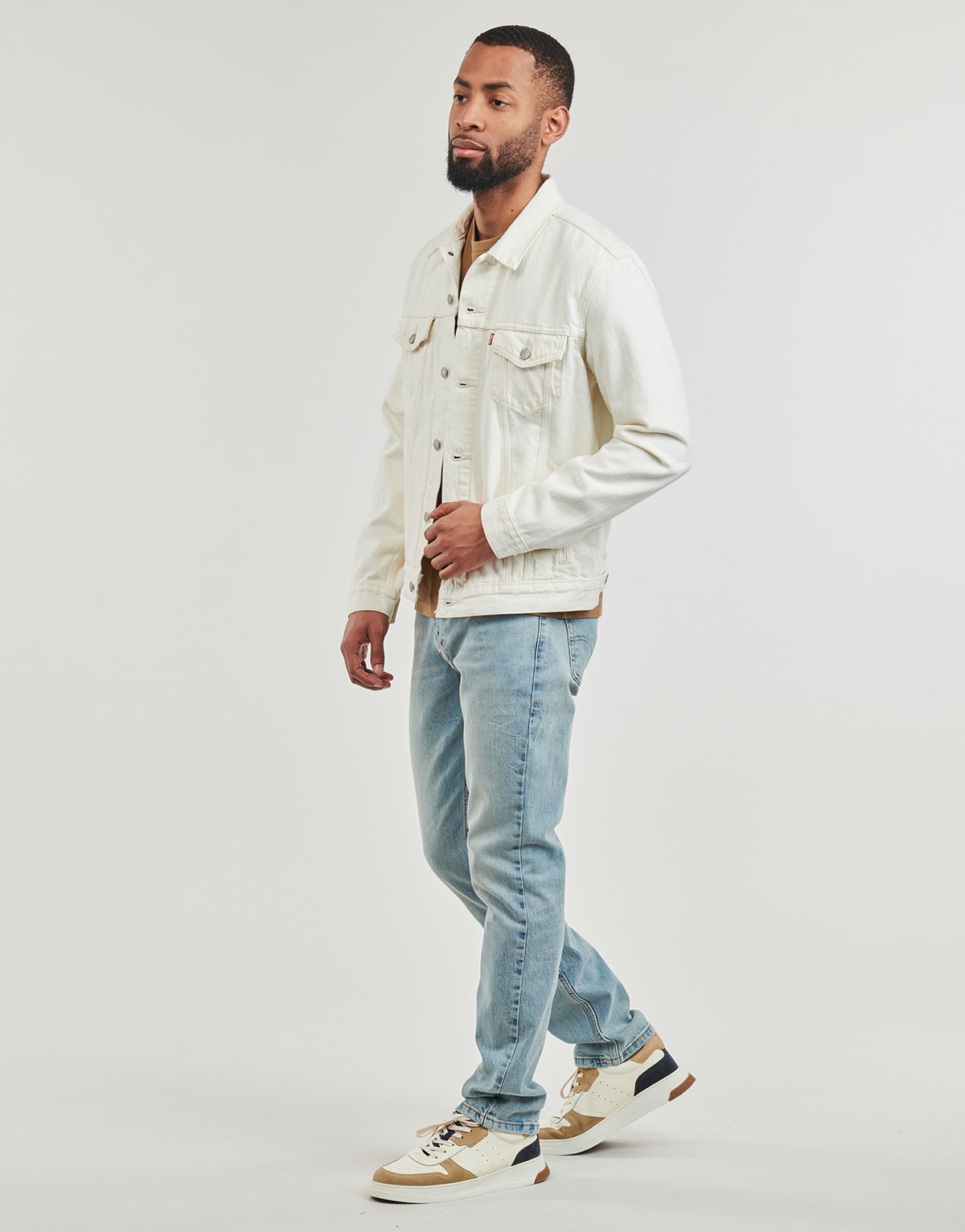 Giacca in jeans Uomo Levis  THE TRUCKER JACKET  Bianco