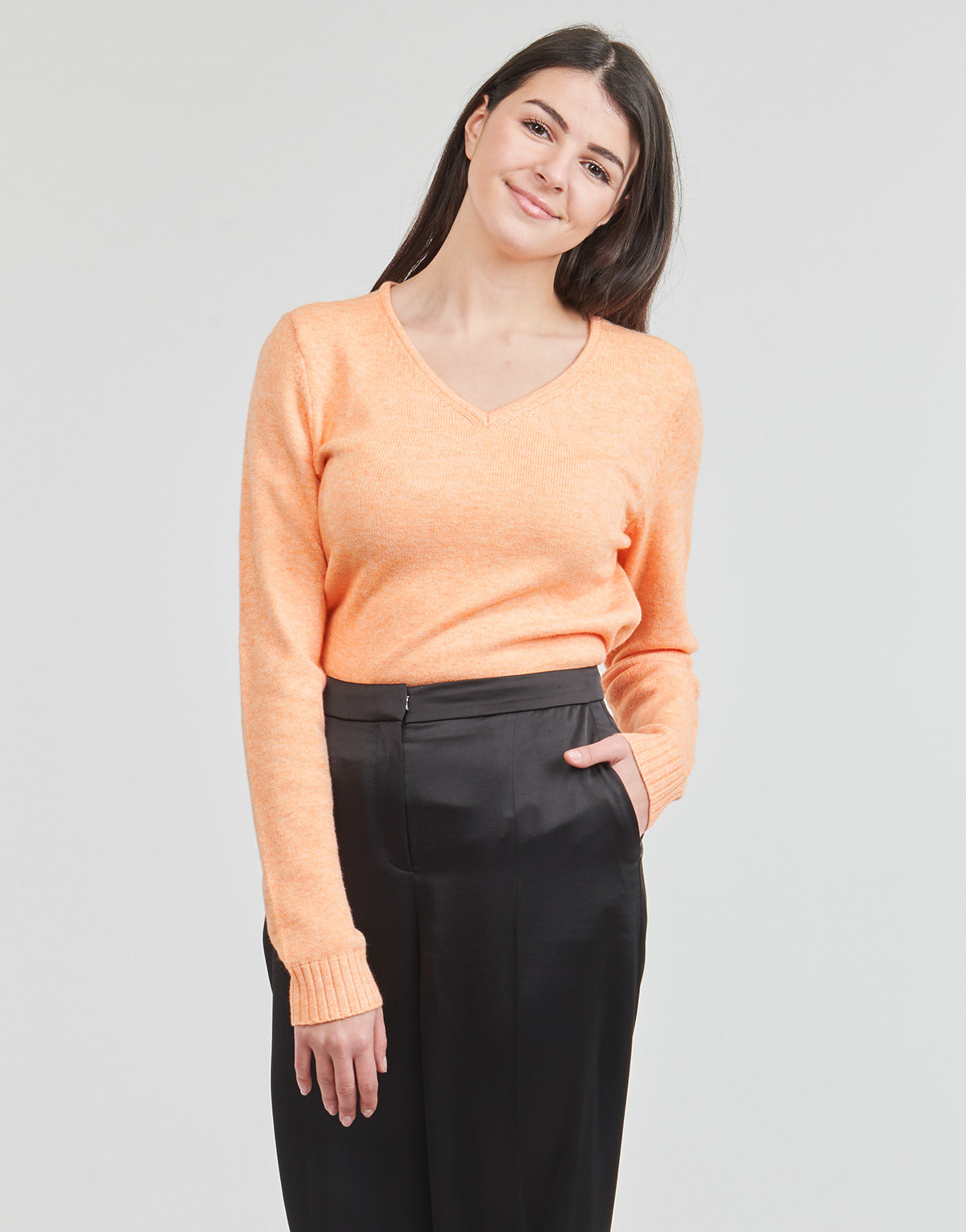 Maglione Donna Vila  VIRIL V NECK  Arancio