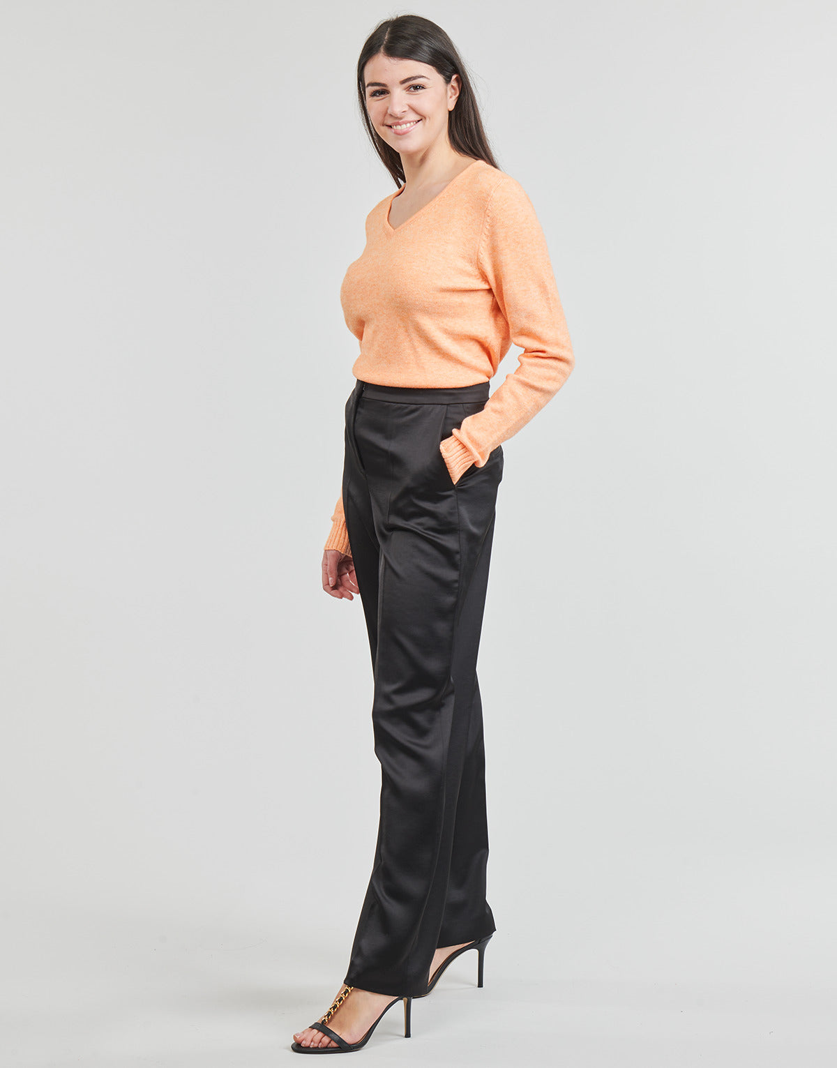 Maglione Donna Vila  VIRIL V NECK  Arancio