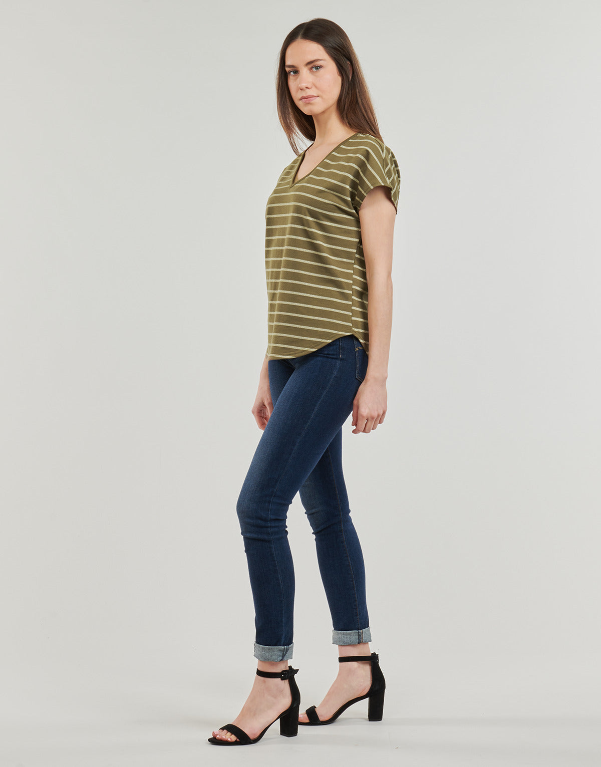 T-shirt Donna Vero Moda  VMIBI  Kaki