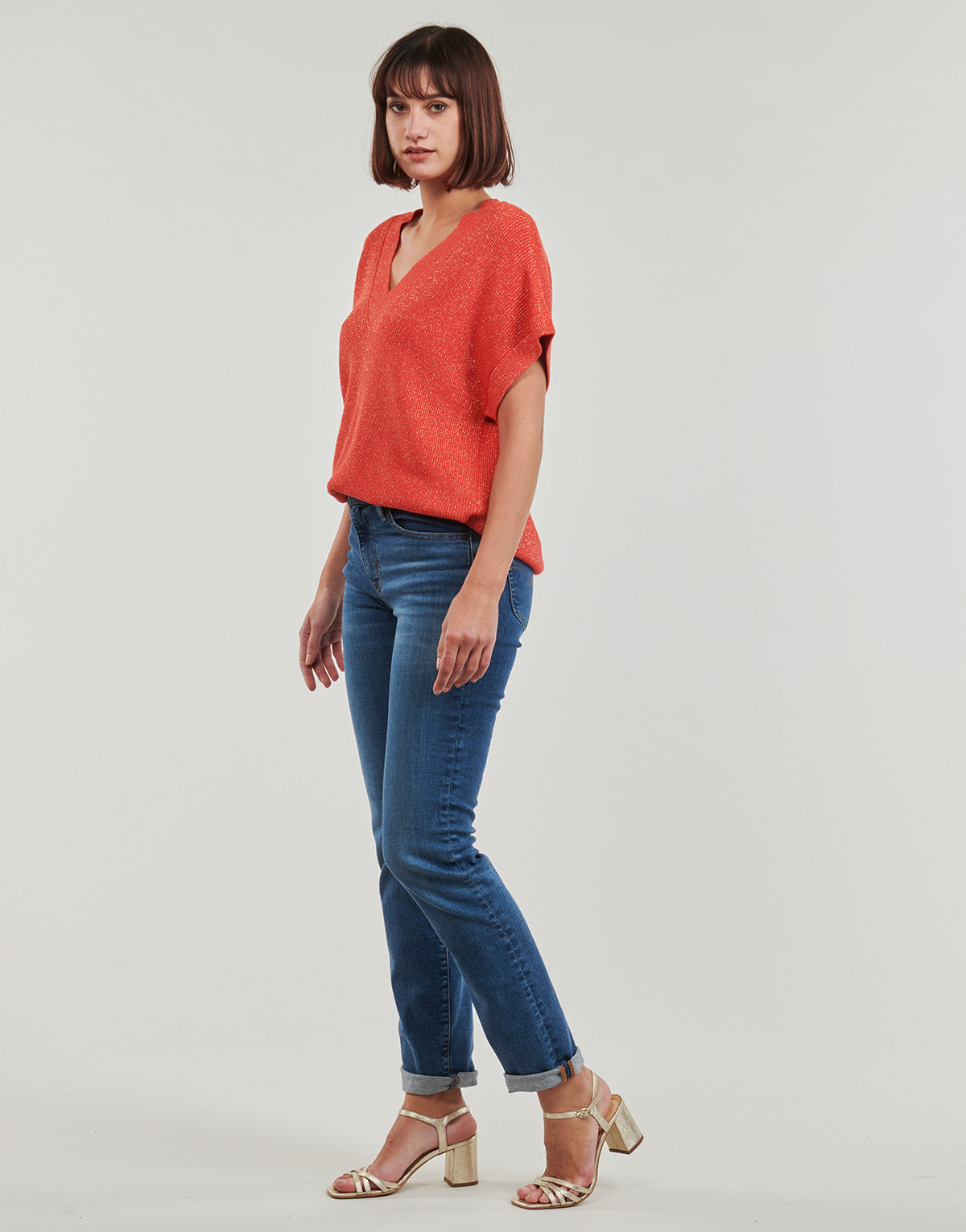 T-shirt Donna Vero Moda  VMNEWLEXSUN   Rosso