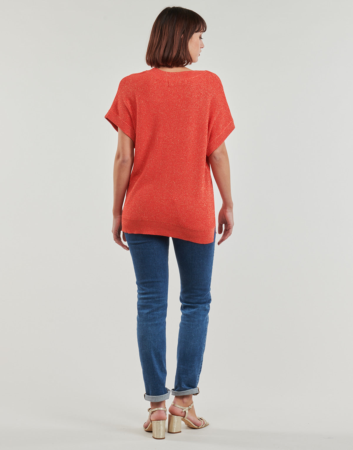 T-shirt Donna Vero Moda  VMNEWLEXSUN   Rosso