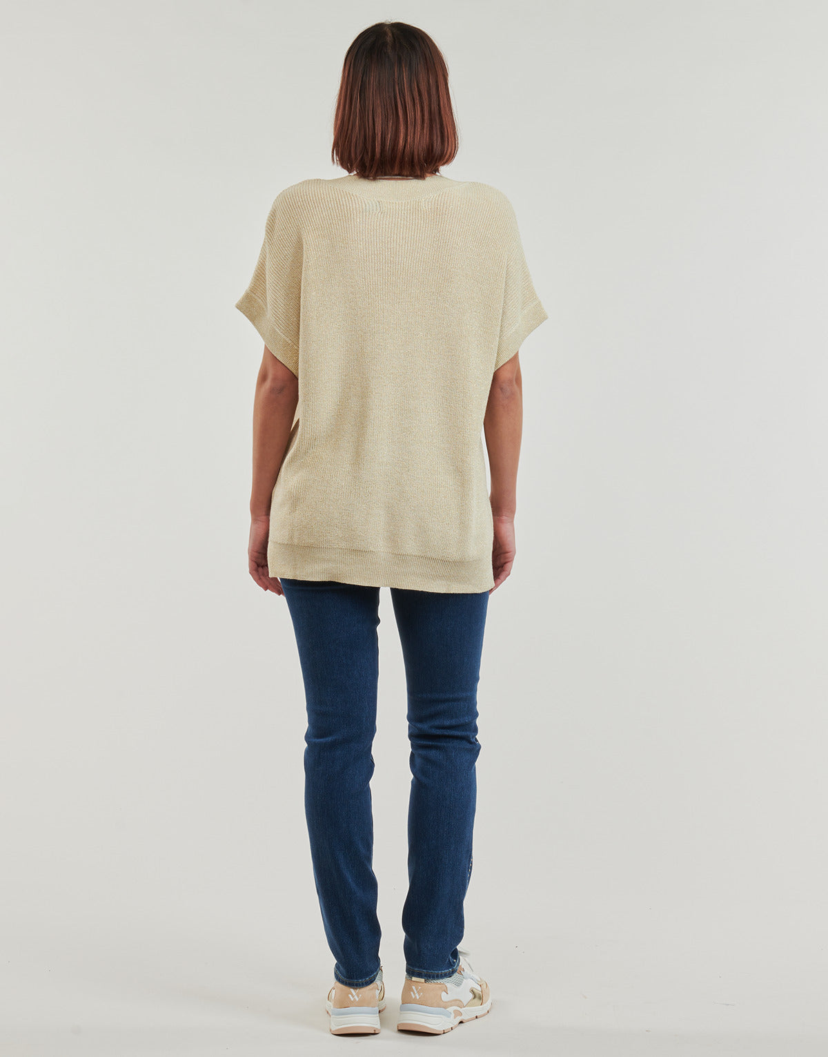 T-shirt Donna Vero Moda  VMNEWLEXSUN   Beige