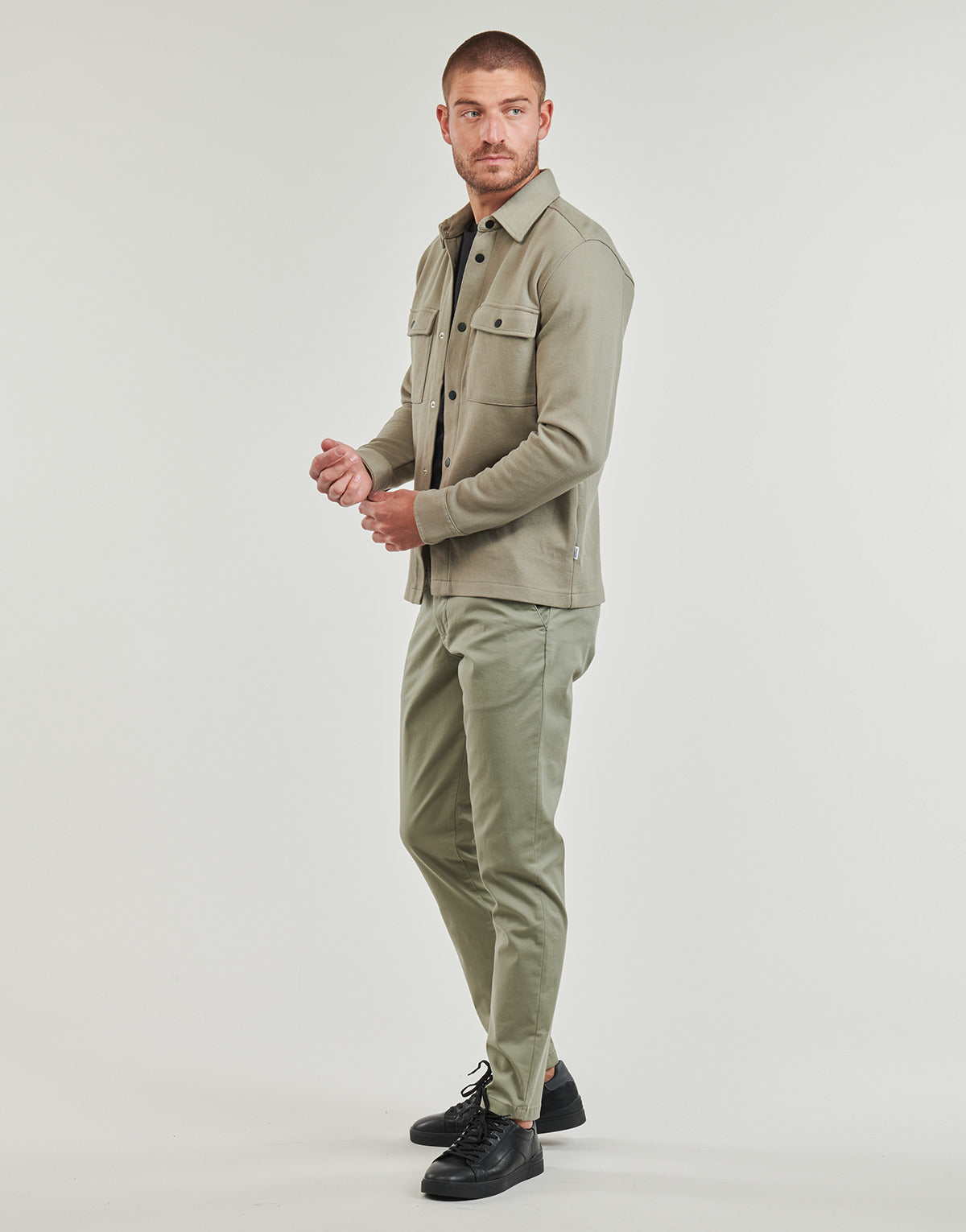 Giubbotto Uomo Selected  SLHJACKIE SWEAT JACKET  Verde