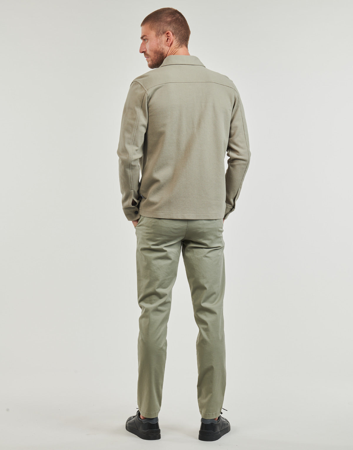 Giubbotto Uomo Selected SLHJACKIE SWEAT JACKET Verde