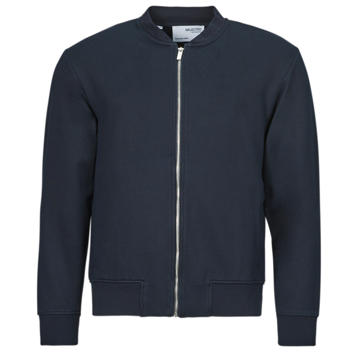 Giubbotto Uomo Selected  SLHMACK SWEAT BOMBER  Marine