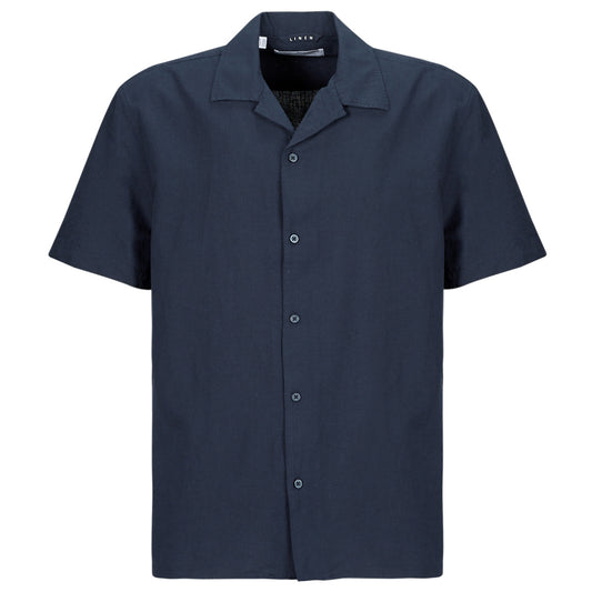 Camicia a maniche corte Uomo Selected  SLHRELAXNEW  Marine